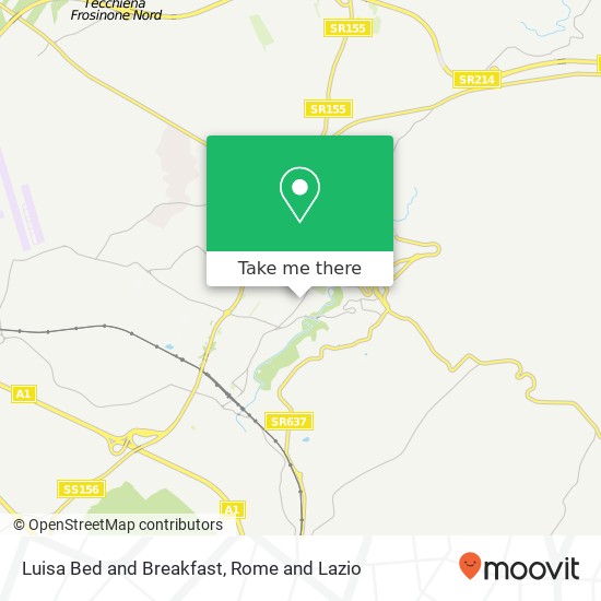 Luisa Bed and Breakfast map