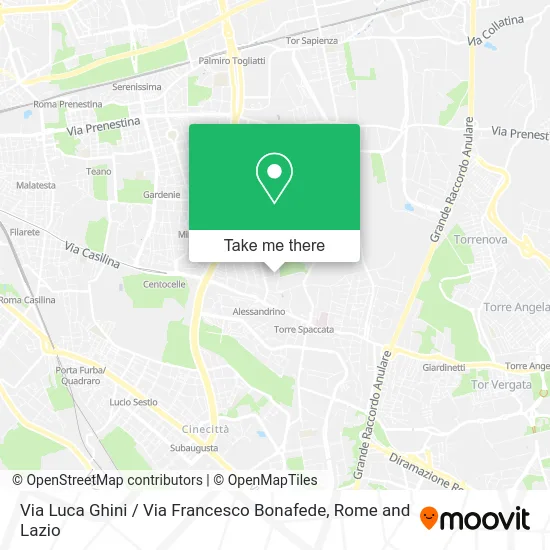 Luca Ghini Street / Francesco Bonafede Street map