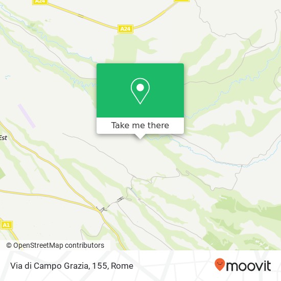 Via di Campo Grazia, 155 map