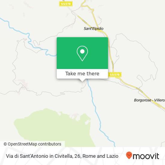 Via di Sant'Antonio in Civitella, 26 map