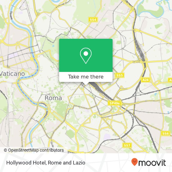 Hollywood Hotel map