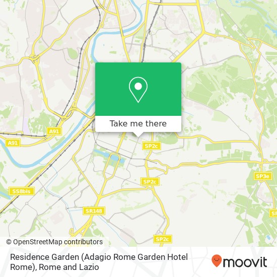 Residence Garden (Adagio Rome Garden Hotel Rome) map