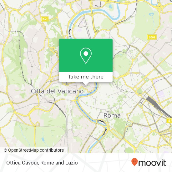 Ottica Cavour map