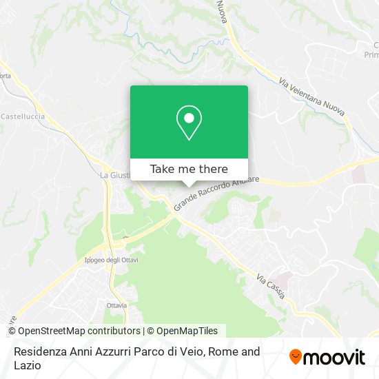 Residenza Anni Azzurri Parco di Veio map
