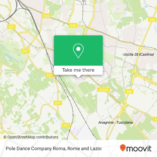 Pole Dance Company Roma map