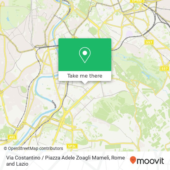 Via Costantino / Piazza Adele Zoagli Mameli map