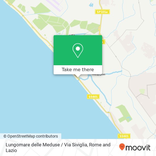 Lungomare delle Meduse / Via Siviglia map