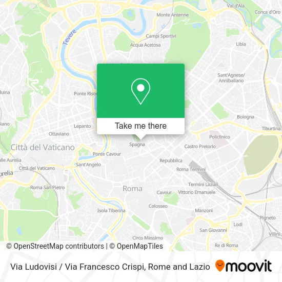 Via Ludovisi / Via Francesco Crispi map
