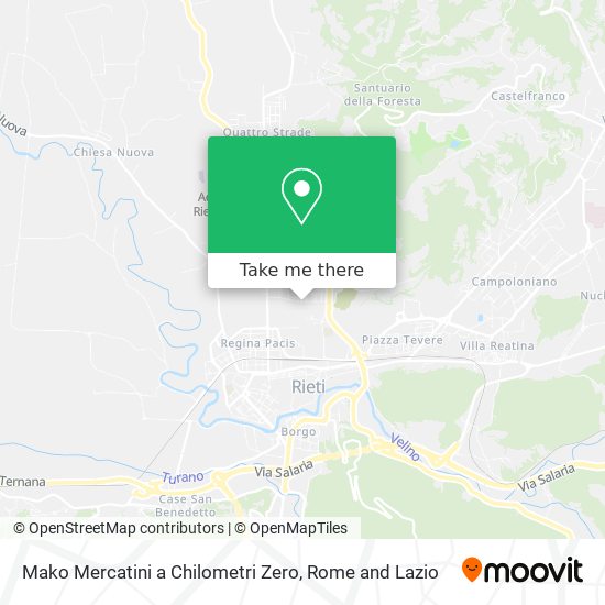 Mako Mercatini a Chilometri Zero map