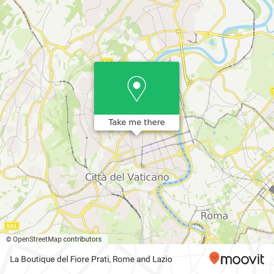 La Boutique del Fiore Prati map