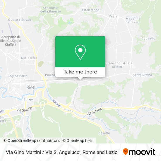 Via Gino Martini / Via S. Angelucci map
