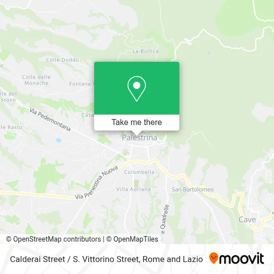 Calderai Street / S. Vittorino Street map