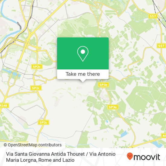 Via Santa Giovanna Antida Thouret / Via Antonio Maria Lorgna map