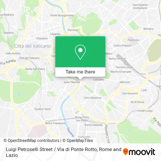 Luigi Petroselli Street / Via di Ponte Rotto map