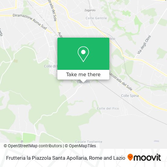 Frutteria la Piazzola Santa Apollaria map