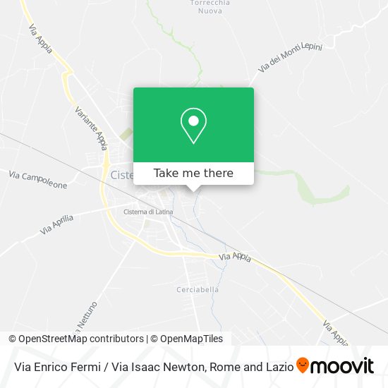 Via Enrico Fermi / Via Isaac Newton map