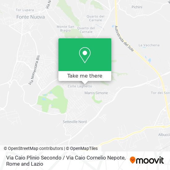 Via Caio Plinio Secondo / Via Caio Cornelio Nepote map