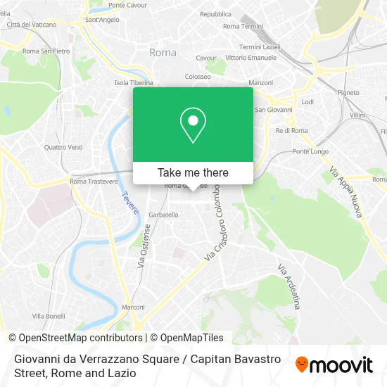 Giovanni da Verrazzano Square / Capitan Bavastro Street map