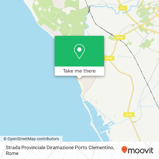 Strada Provinciale Diramazione Porto Clementino map