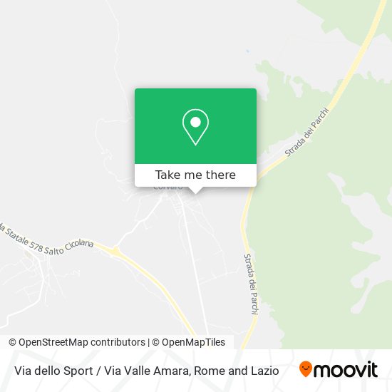 Via dello Sport / Via Valle Amara map