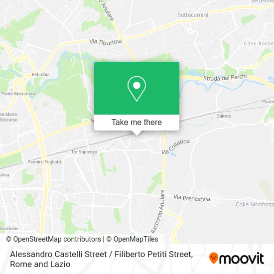 Alessandro Castelli Street / Filiberto Petiti Street map