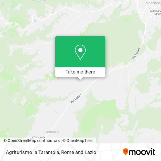 Agriturismo la Tarantola map