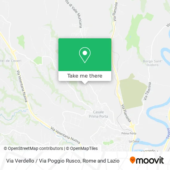 Verdello Street / Poggio Rusco Street map