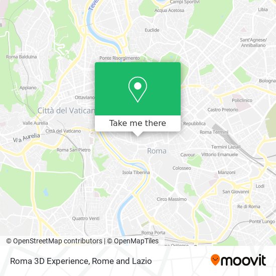 Roma 3D Experience map