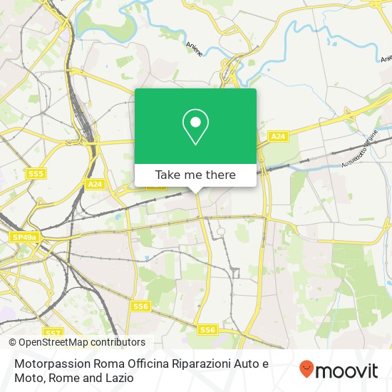 Motorpassion Roma Officina Riparazioni Auto e Moto map