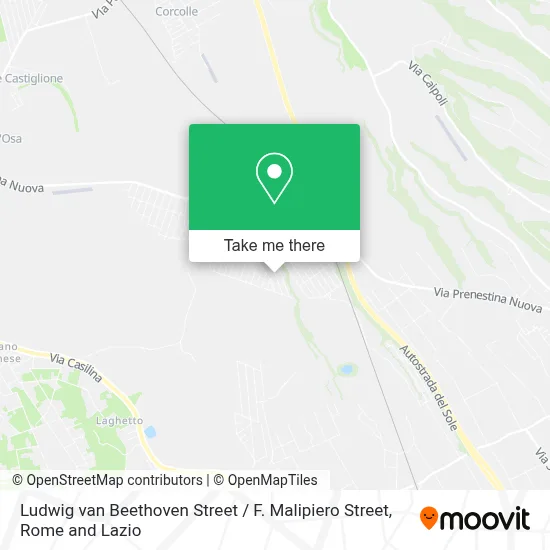 Ludwig van Beethoven Street / F. Malipiero Street map