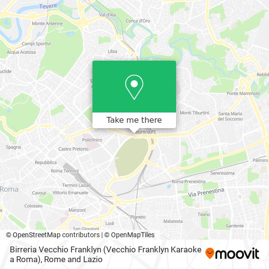 Birreria Vecchio Franklyn (Vecchio Franklyn Karaoke a Roma) map