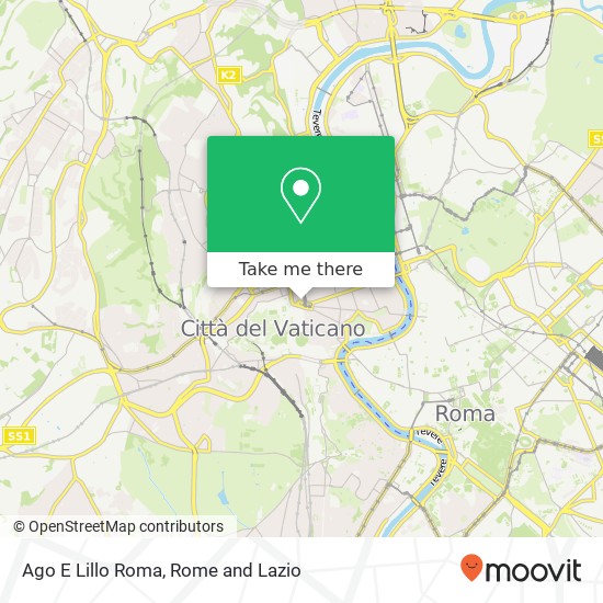 Ago E Lillo Roma map