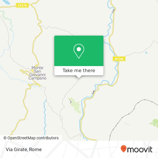 Via Girate map