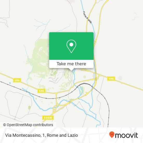 Via Montecassino, 1 map