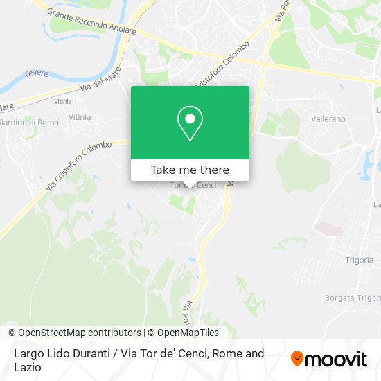 Largo Lido Duranti / Via Tor de' Cenci map