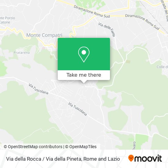 Via della Rocca / Via della Pineta map