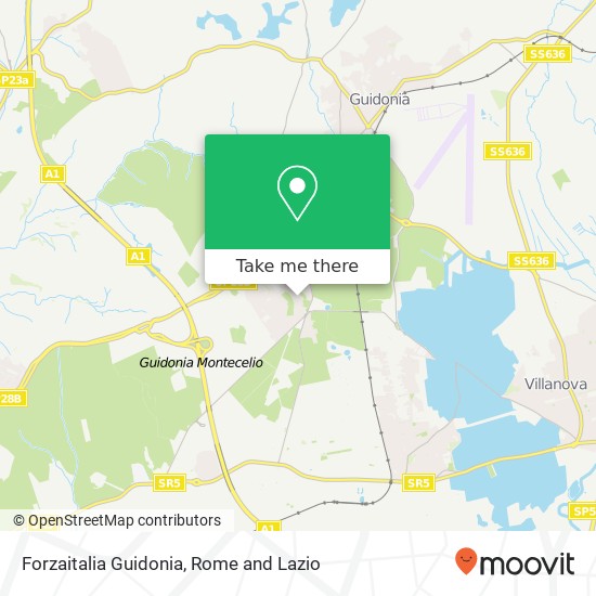 Forzaitalia Guidonia map
