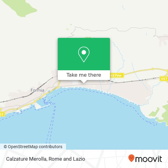 Calzature Merolla map