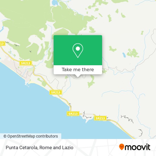 Punta Cetarola map