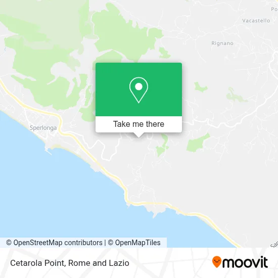 Cetarola Point map