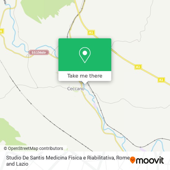 Studio De Santis Medicina Fisica e Riabilitativa map