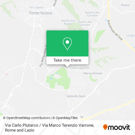 Via Carlo Plutarco / Via Marco Terenzio Varrone map