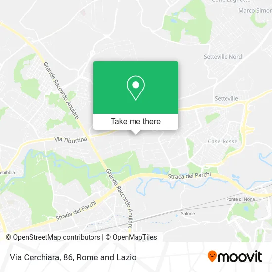 Cerchiara Street, 86 map