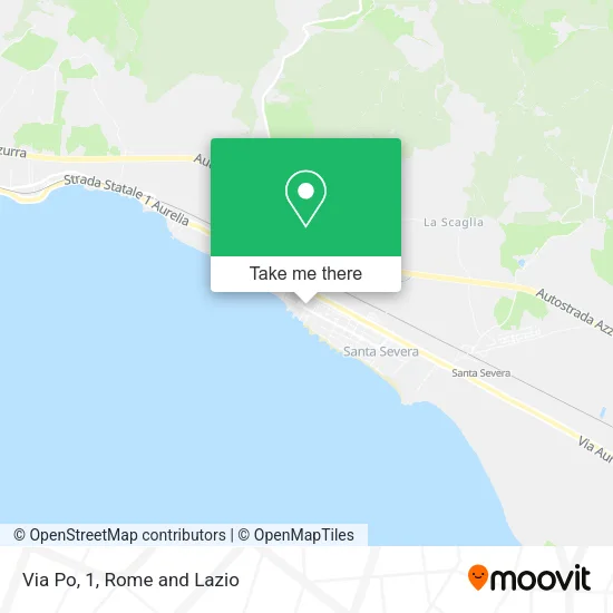 Via Po, 1 map