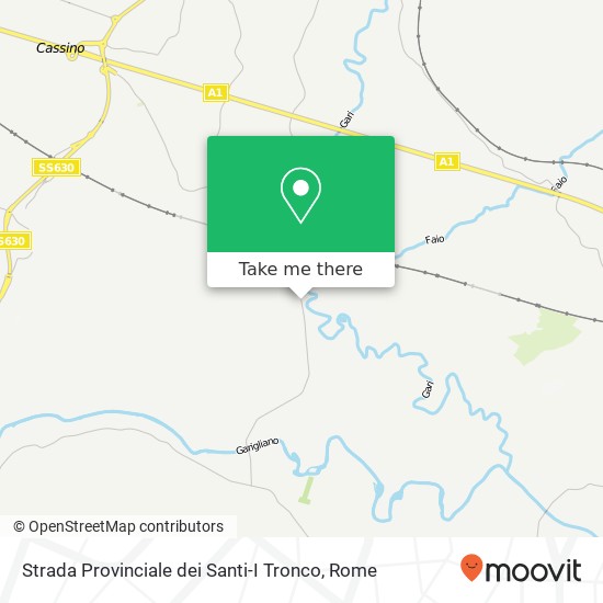 Strada Provinciale dei Santi-I Tronco map