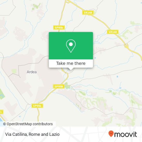 Via Catilina map
