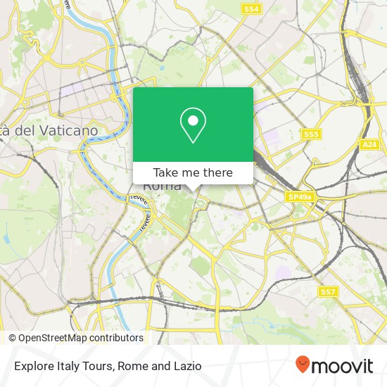Explore Italy Tours map