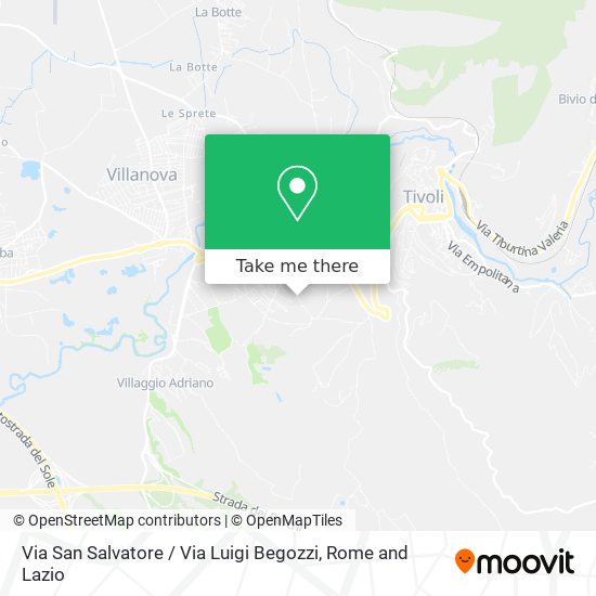 Via San Salvatore / Via Luigi Begozzi map