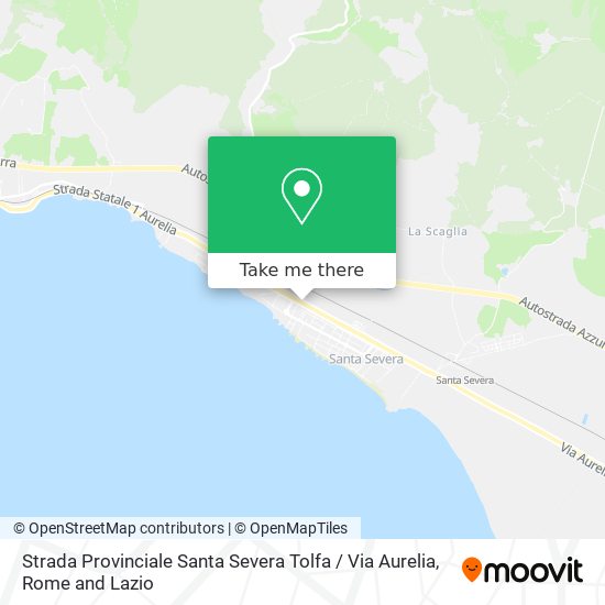 Strada Provinciale Santa Severa Tolfa / Via Aurelia map