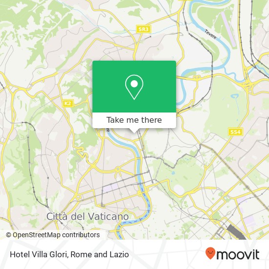 Hotel Villa Glori map